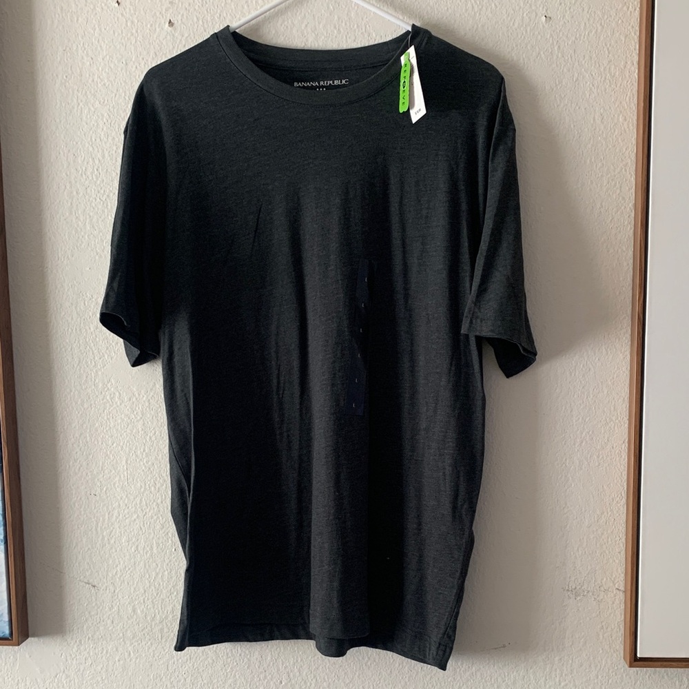 Banana Republic Charcoal Men's Short Sleeve Tee